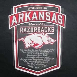 NWT Arkansas Razorbacks Houndstooth L Sleeve T-shirt XL
